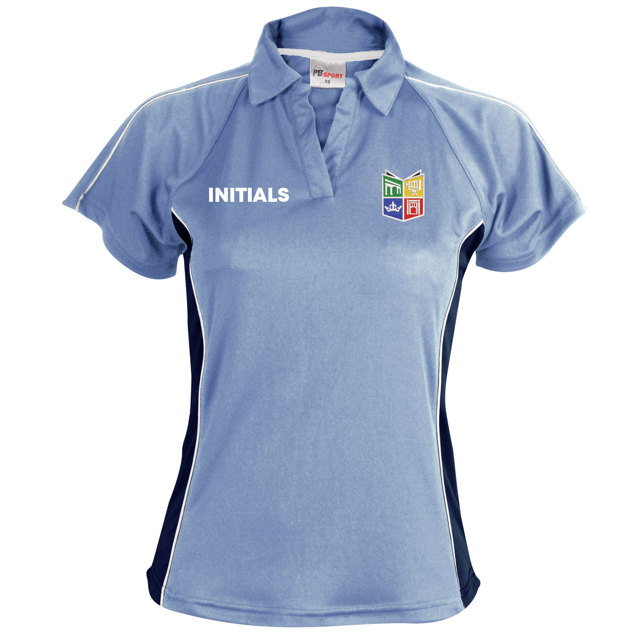 Abbeyfield School Fitted PE Polo with Initials