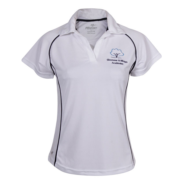 Glenmoor & Winton Academy Girls Fit Sports Polo Shirt- Years 8 to 11
