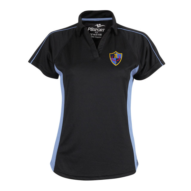 The Trafalgar School at Downton Girl Fit Sports Polo Shirt