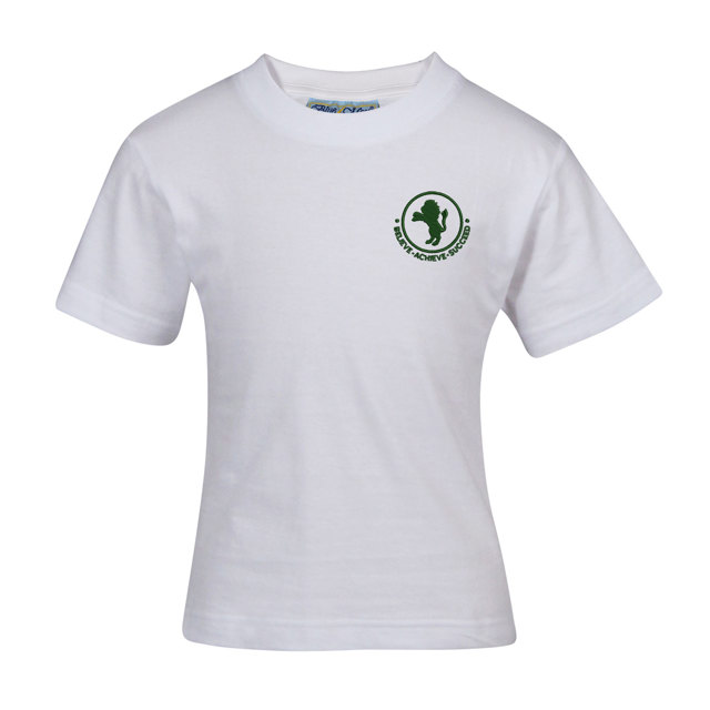 Shefford Lower School PE House Cotton T-Shirt - White