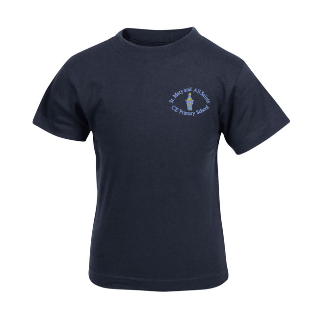 St Mary & All Saints Primary School PE Kit Cotton T-Shirt
