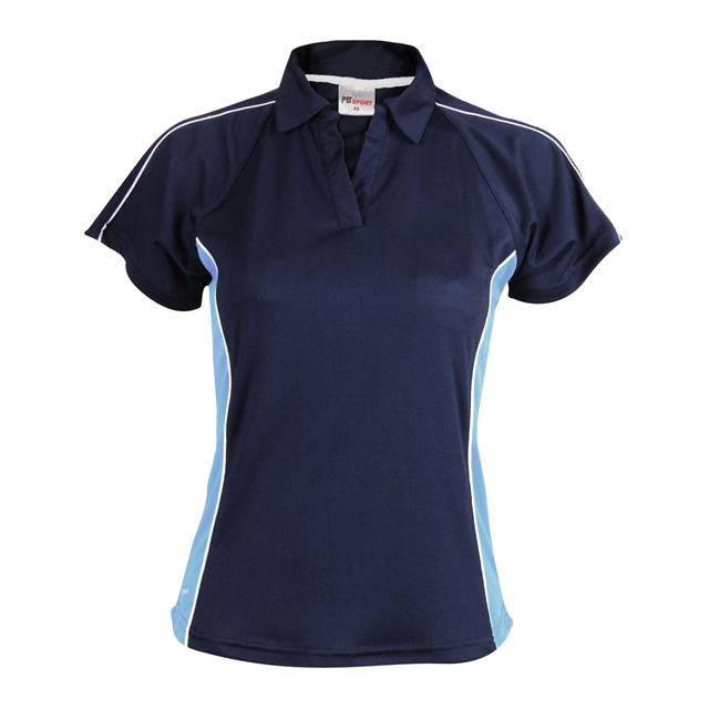 The Folkestone School for Girls Girl Fit Sports Polo Shirt