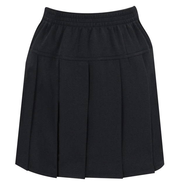 Black Junior Pleated Skirt