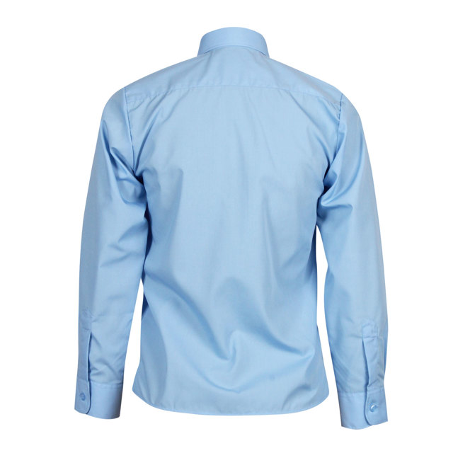 Sky Long Sleeve School Blouse - Twin Pack