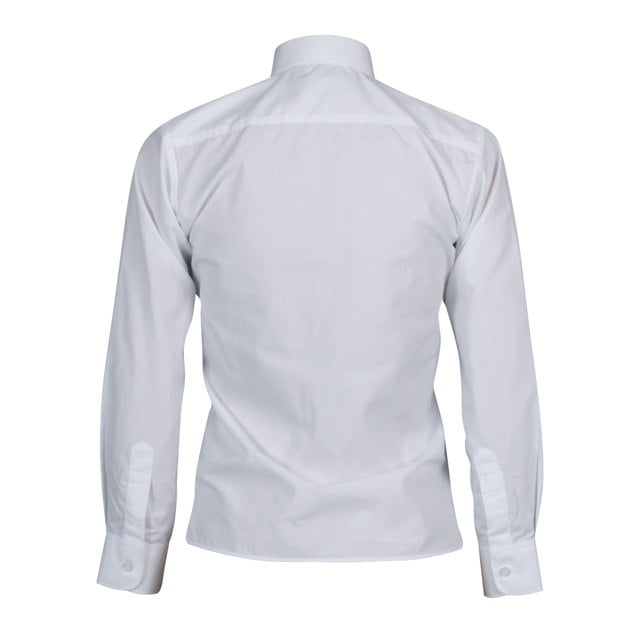 White Long Sleeve School Blouse - Twin Pack