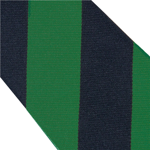 Navy Emerald Broad Stripe Tie
