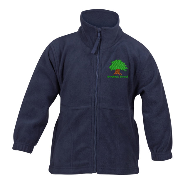 Yewstock School Navy Polar Fleece Jacket - Year 7 to 9
