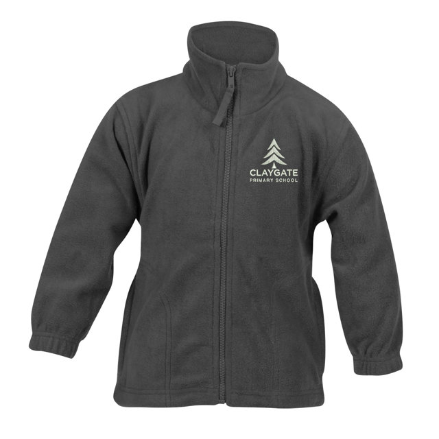Claygate School Grey Fleece