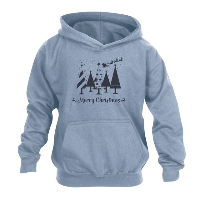 Merry Christmas Trees Hoodie - Child
