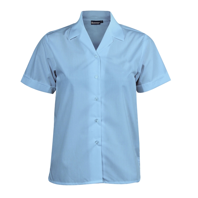 Short Sleeve Revere Blouse - Twin Pack