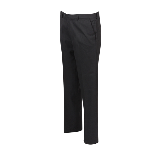 Black Boys Flat Front Trousers