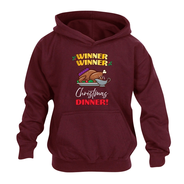 Winner Winner Christmas Dinner Hoodie - Child