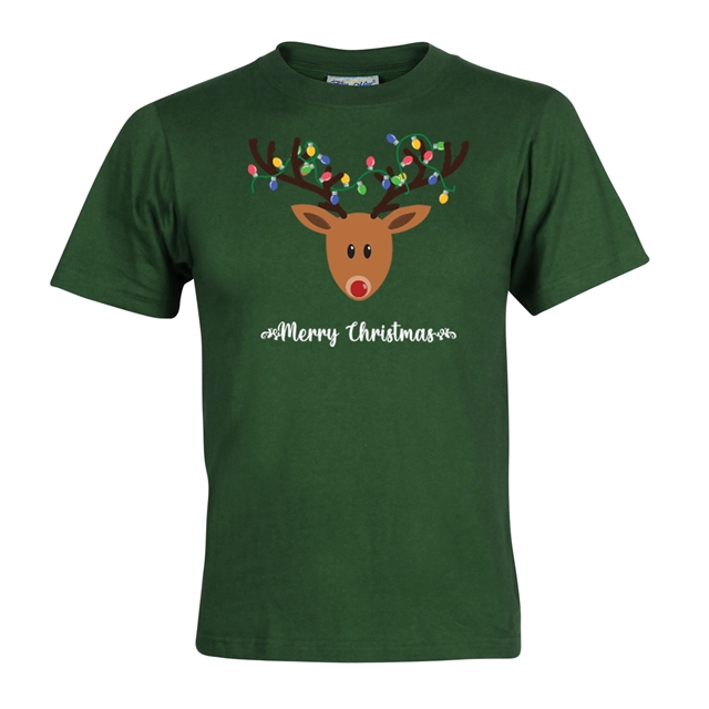 Reindeer Fairy Lights Christmas T-Shirt - Child