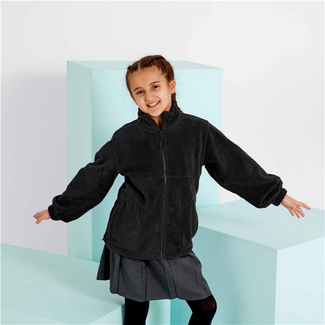 Black Polar Fleece Jacket
