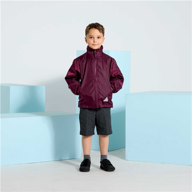 Maroon Showerproof School Coat