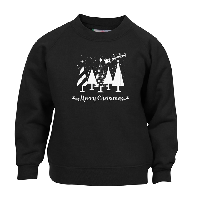 Merry Christmas Trees Sweatshirt - Child