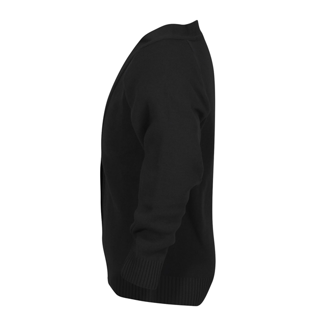 Black Knitted School Cardigan