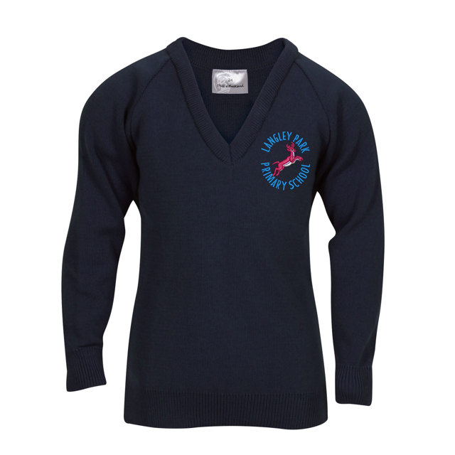 Langley Park Primary School Knitted V-Neck Jumper