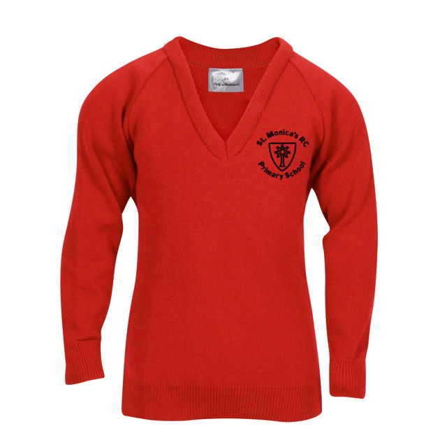 St Monicas Primary School V-Neck Jumper
