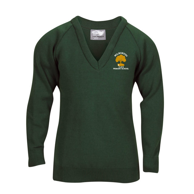 Wilburton C of E Primary School Knitted V-Neck Jumper