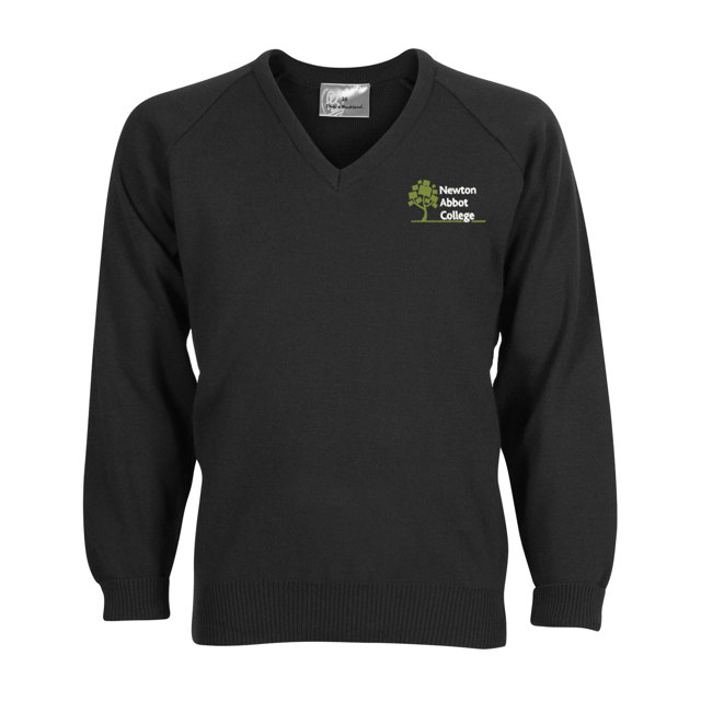 Newton Abbot College Knitted V-Neck Jumper