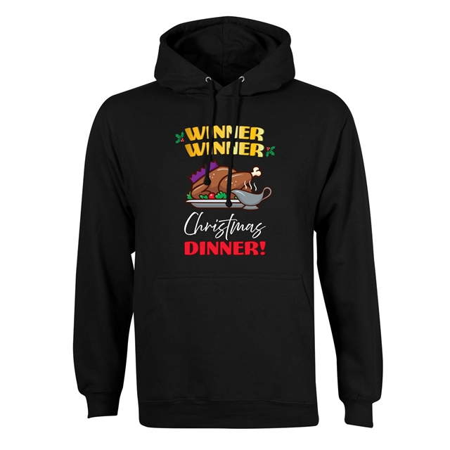Winner Winner Christmas Dinner Hoodie - Adult