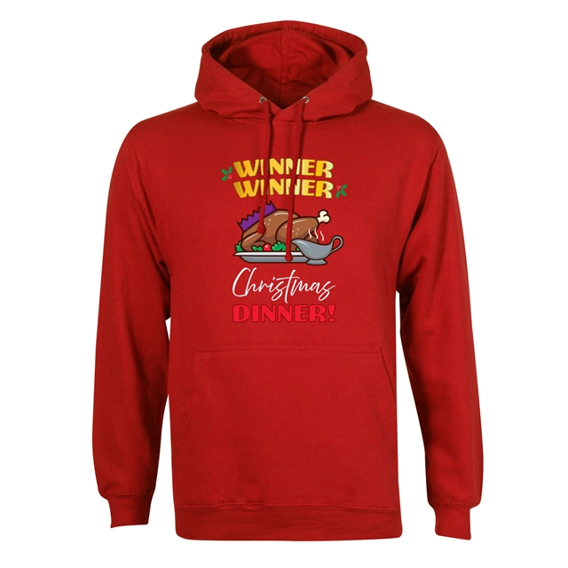 Winner Winner Christmas Dinner Hoodie - Adult