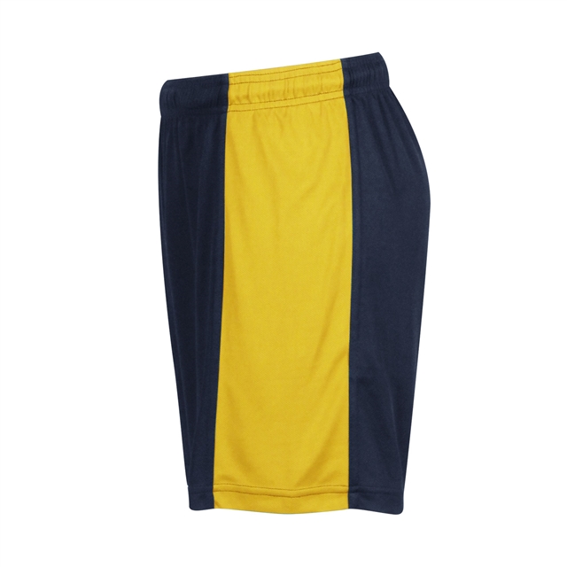 Navy Yellow Unisex Sports Shorts