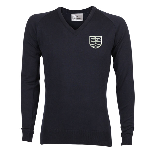 St Laurence School Knitted V-Neck Jumper