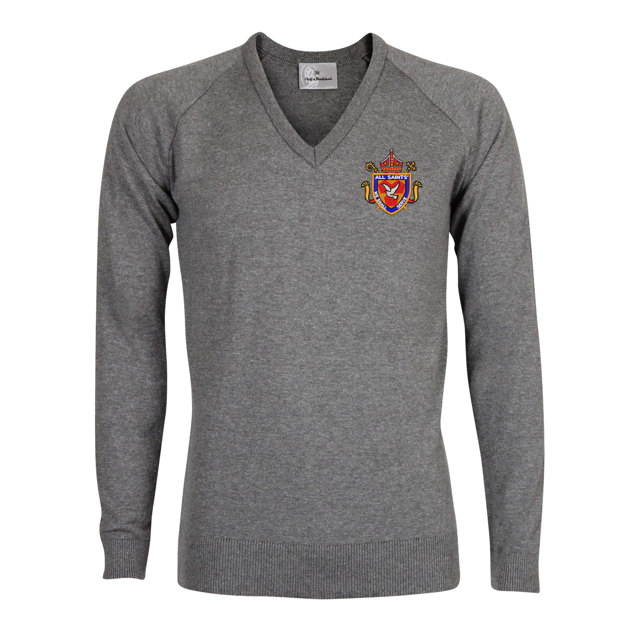 All Saints' CV Academy Fine Knit V-Neck Jumper