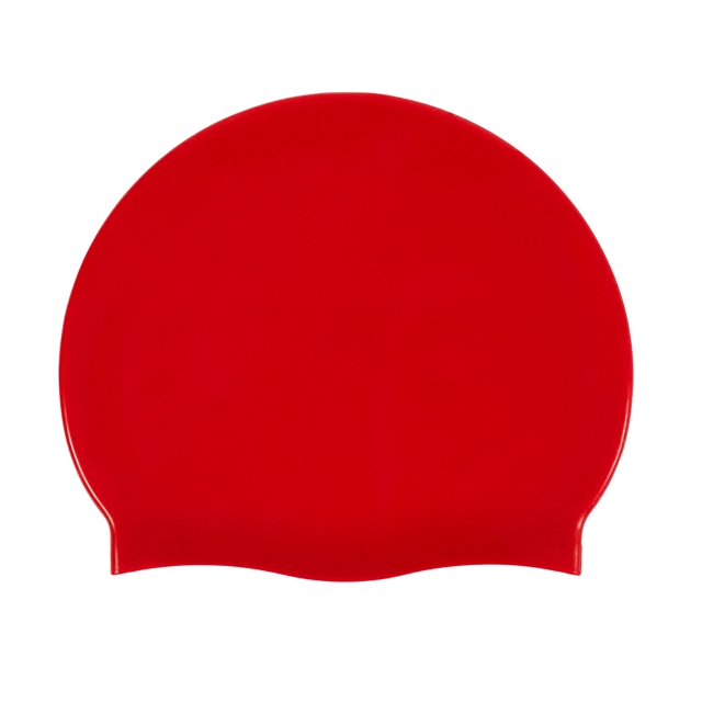 Red Silicone Kids' Swimming Cap