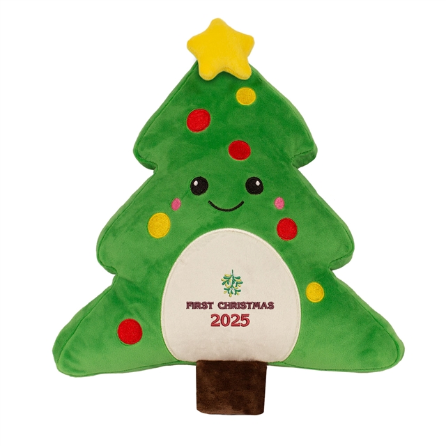 Personalisable First Christmas Tree Soft Toy