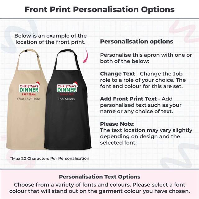 Prep Team Christmas Apron - Child