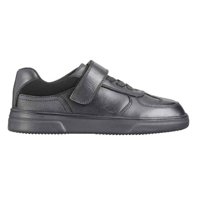 Junior Boys Tape and Lace Leather Shoes