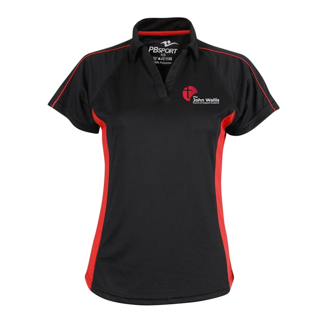 The John Wallis Academy Girl Fit Sports Polo Shirt