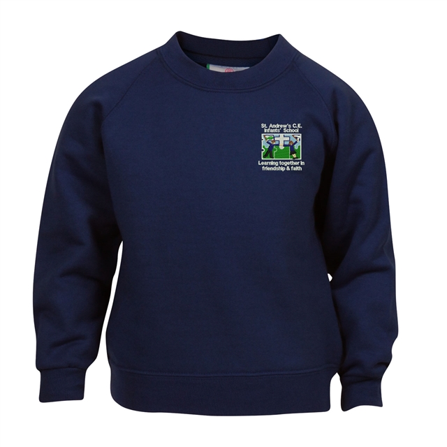 St Andrew’s C of E Infants School Sweatshirt 20" and 22" Only