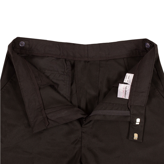 Black Boys Pleat Front Trousers