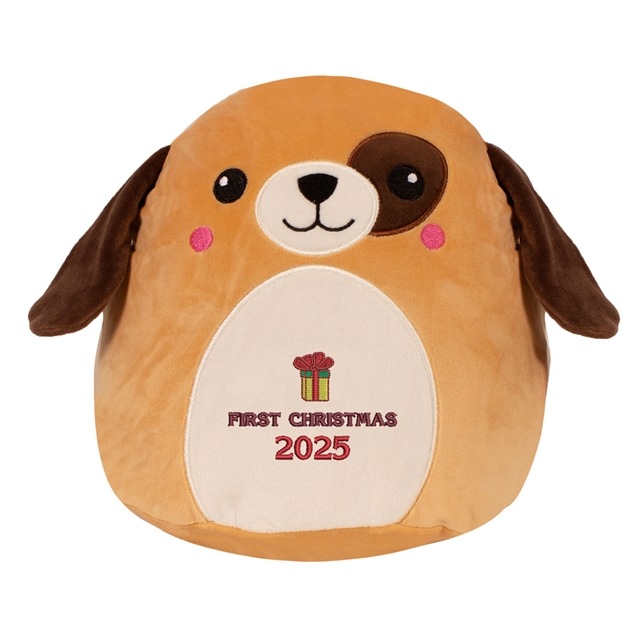 Personalisable First Christmas Dog Soft Toy