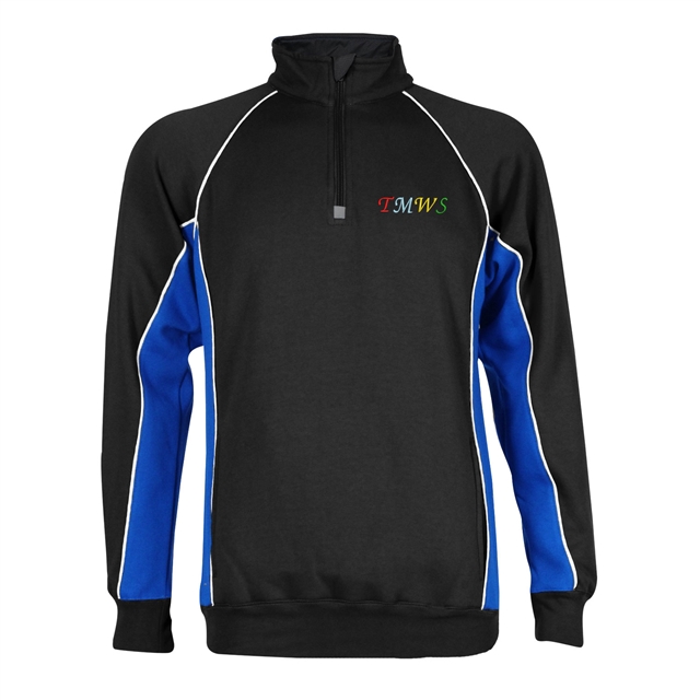 The Market Weighton School PE 1/4 Zip Sweatshirt