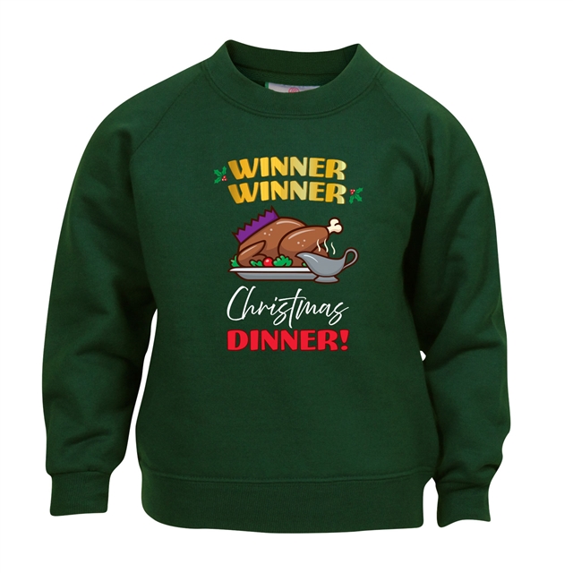 Winner Winner Christmas Dinner Sweatshirt - Child 