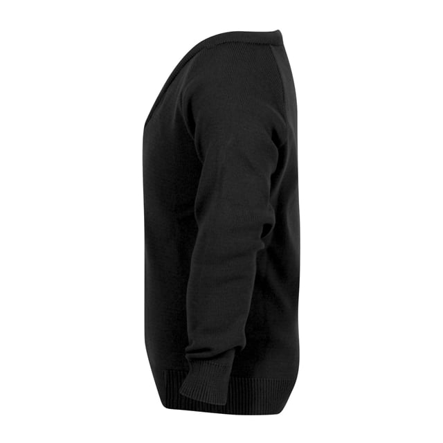 Black V-Neck School Jumper