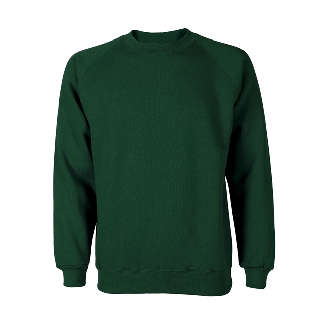 Bottle Green Cotton Rich School Sweatshirt