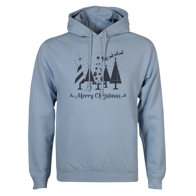 Merry Christmas Trees Hoodie - Adult
