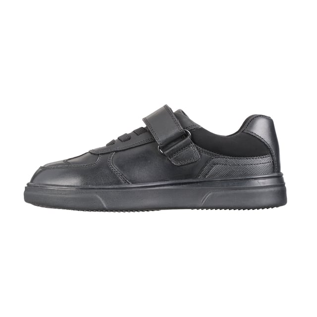 Junior Boys Tape and Lace Leather Shoes