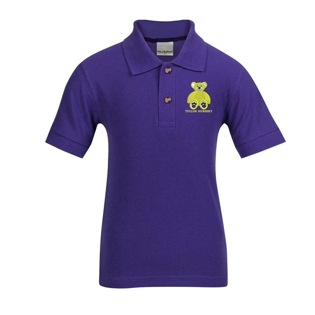 Tullos Primary School Purple Nursery Polo Shirt