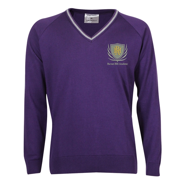 Barnet Hill Academy Knitted V-Neck Jumper