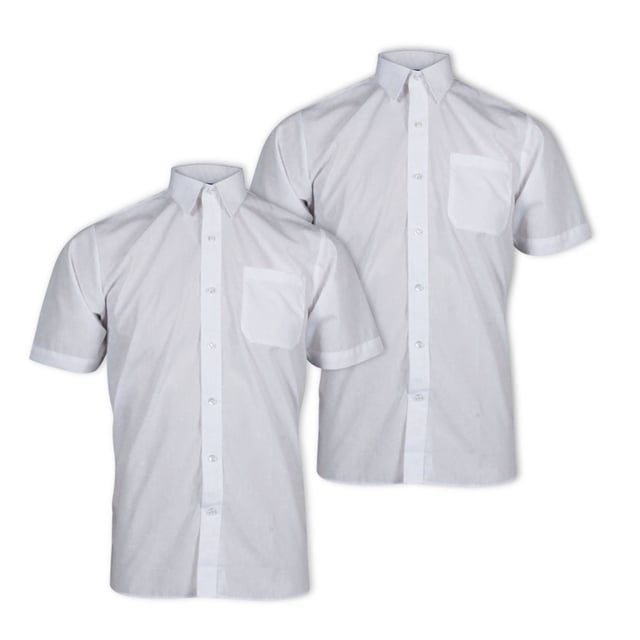 Short Sleeve School Shirt - Twin Pack