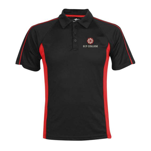 Ely College Unisex Sports Polo Shirt - Scott (Red)