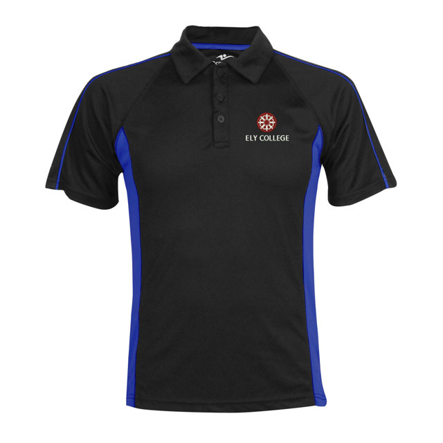Ely College Unisex Sports Polo Shirt - Turing (Blue)