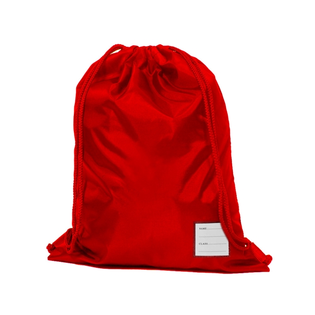 Red Drawstring PE Bag